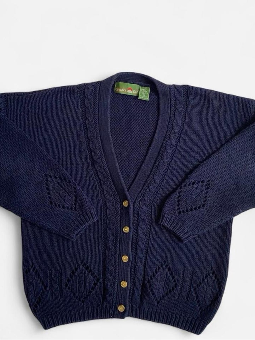 Vintage navy cardigan